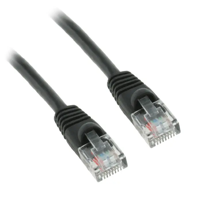 Cat 5E Black Snagless Patch Cord – 14 Feet 1