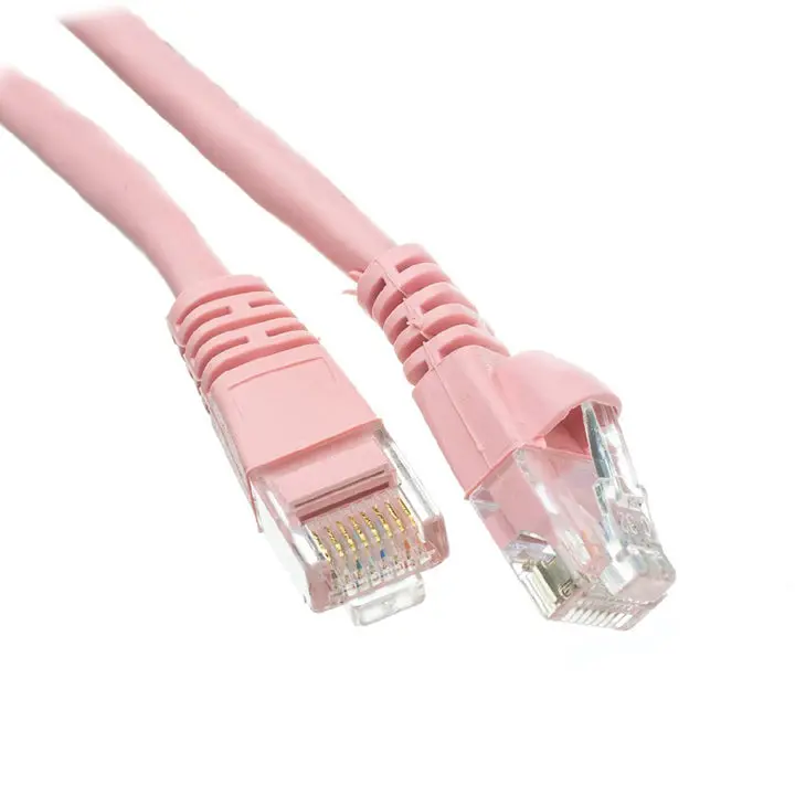 Cat 5E Pink Snagless Bulk Patch Cable – 100 Feet 1