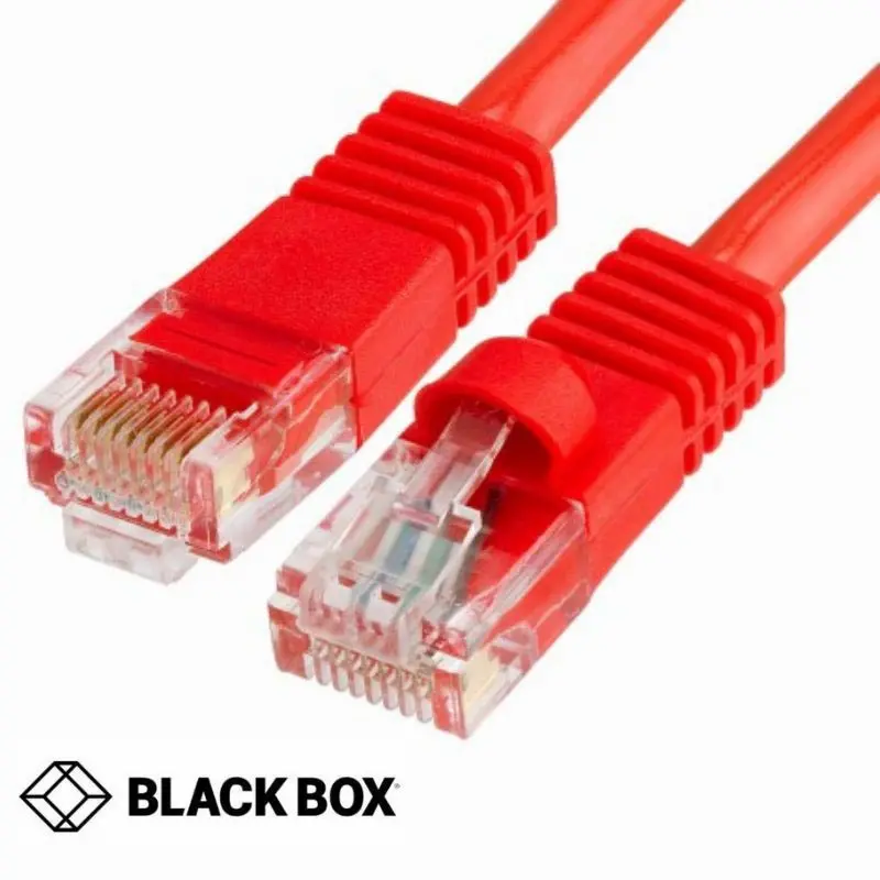 Cat 5E Snagless Boot Ethernet Patch Cable – Red, 6 Feet 1