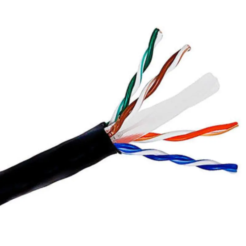 Cat 6 Plenum Network Cable – Black, 442 Ft, Ft6, Solid Core, Cmp Certified 1