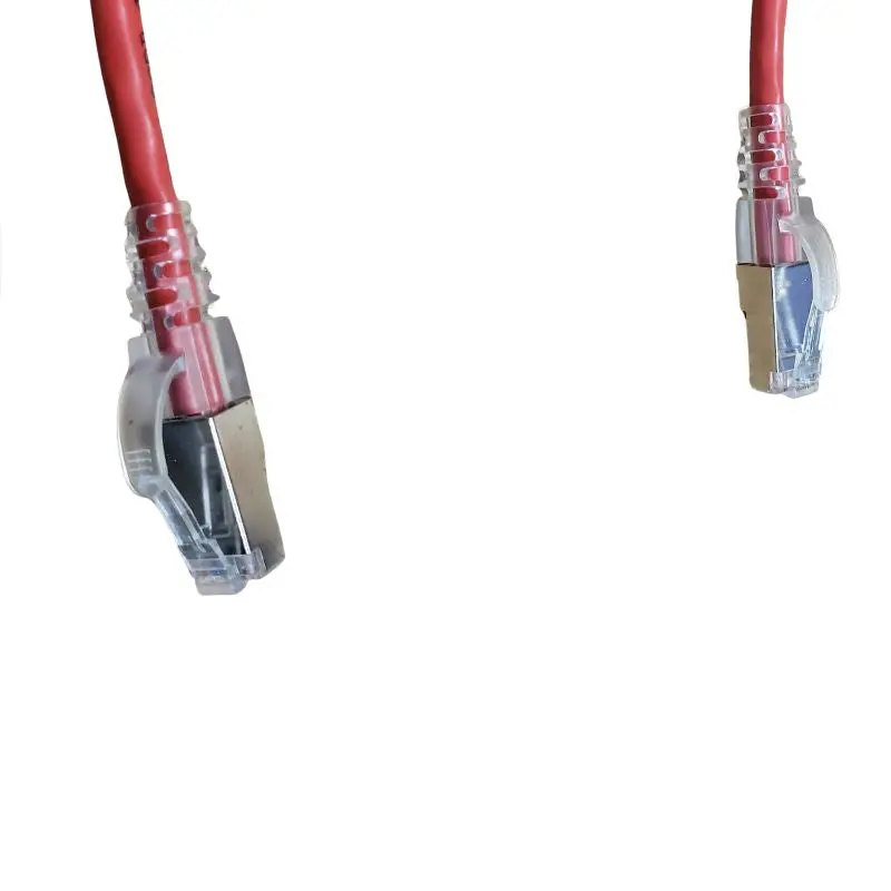 Cat 7 Red Shielded Patch Cable – 10 Ft Snagless Boot Ethernet Cord 1
