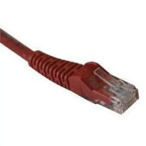 Cat5E Red Snagless Patch Cord – 7 Feet, Booted, High-Performance 1