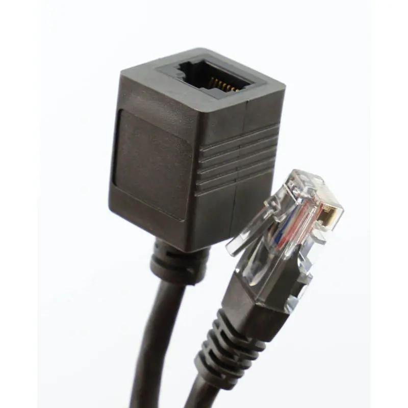 Cat5E Rj45 Network Extension Cable – 10-Foot Black Male-To-Female Patch Cord 1