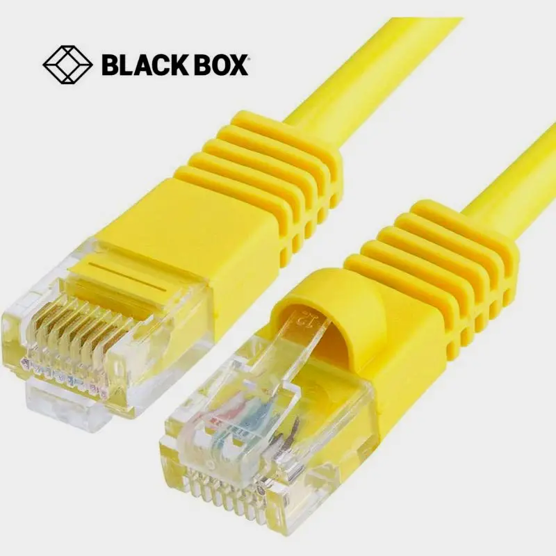 Cat5E Yellow Patch Cable – 3Ft Snagless Boot, Bulk Pack (10-Pack) – Evnsl84-0003 1