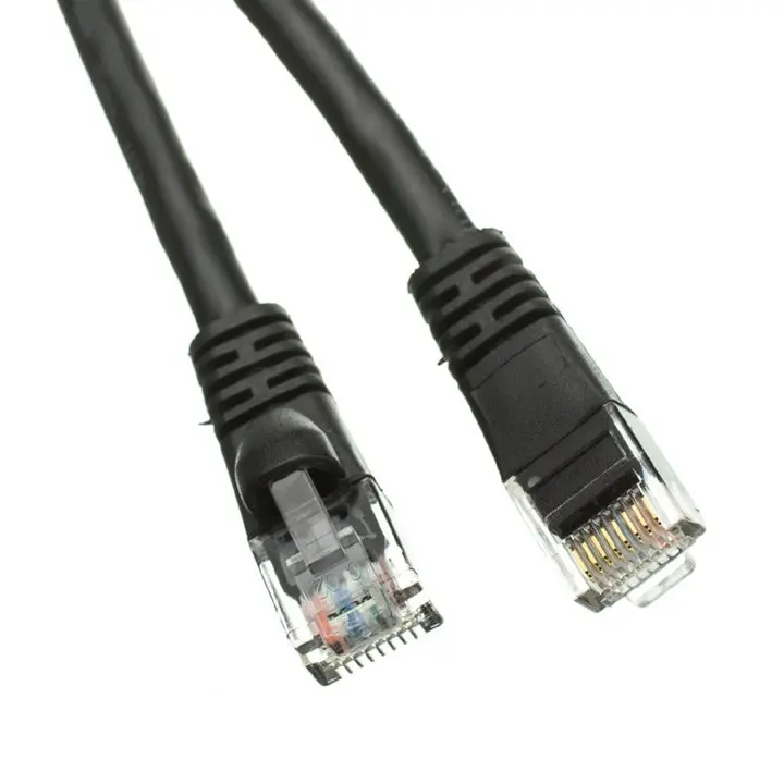 Cat6 Black Snagless Patch Cord – 14 Ft 1