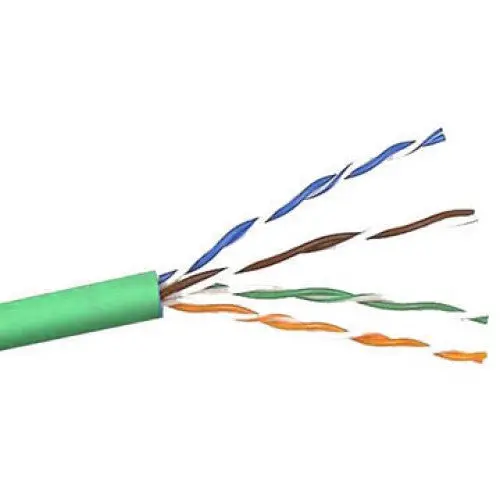 Cat6 Green Stranded Ethernet Cable – 1000 Ft, Cm-Rated, 4-Pair, 24 Awg 1
