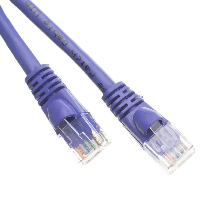 Cat6 Purple Patch Cable – 25-Foot Snagless Booted Ethernet Cord 1