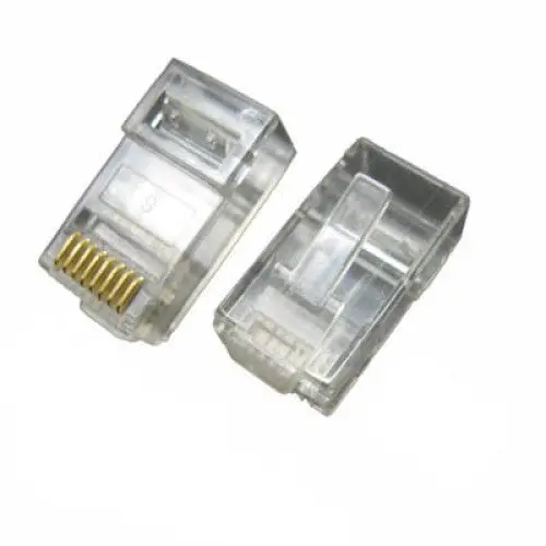 Cat6 Solid-Wire Modular Plug – Ez-Rj45 Style, 50-Pack 1
