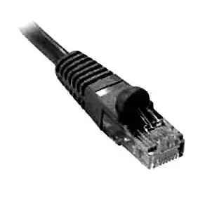 Cat610Sbk Snagless Cat5E Patch Cable – 10-Foot Black Ethernet Cord, Rj45 Connectors 1