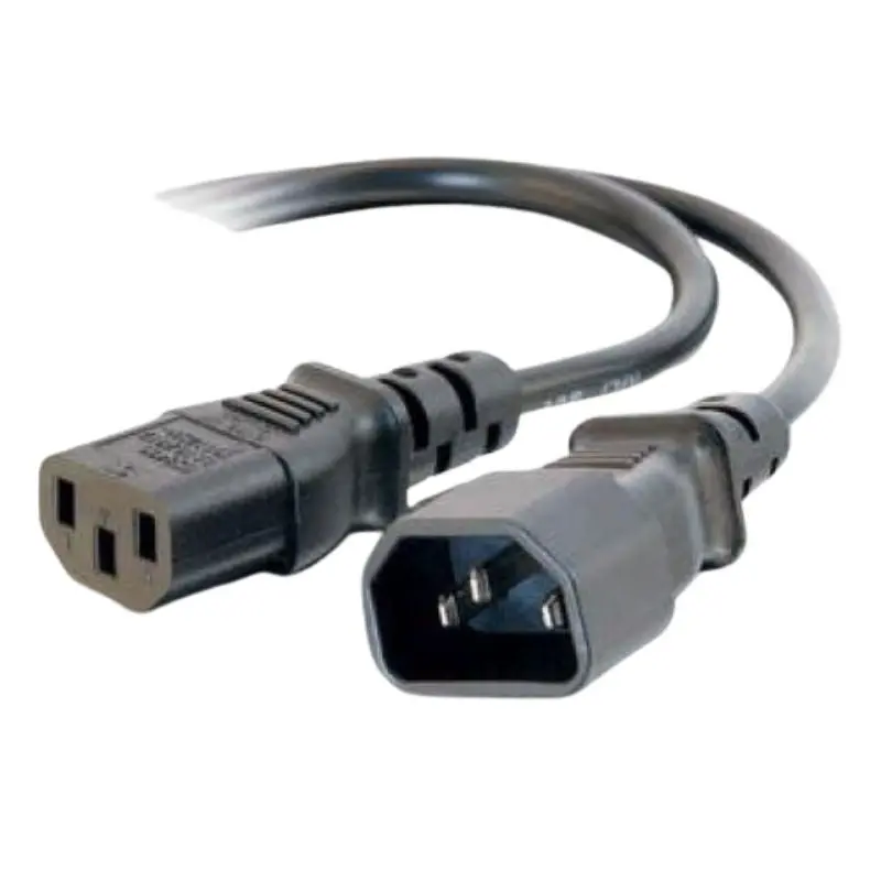 Cb-0014A Svt Jumper Cord — 3/18 Awg, 8-Inch, Black, C14 To C13, 105°C Rated 1