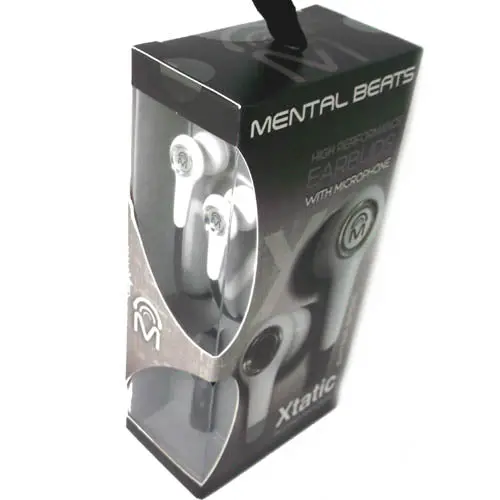Compact Stereo Earphones With Mic — 32 Ohm, 3.5Mm Jack, White, 1.5-Foot Cord 1