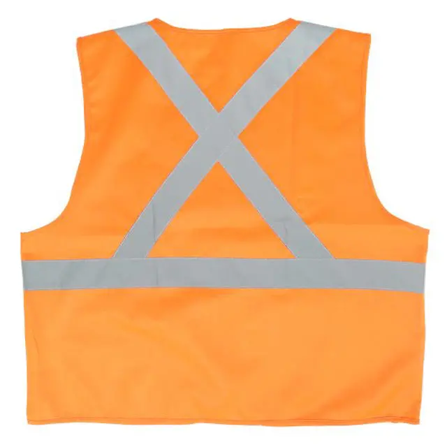 Csa Z96-15 Compliant Orange Safety Vest – L/Xl Size With 2-Inch Reflective Tape 1
