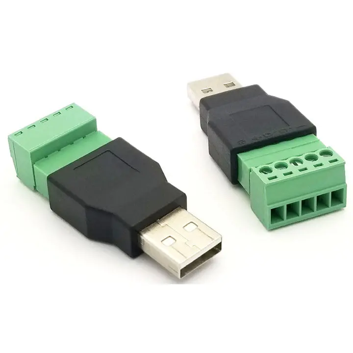 Cv051 – Usb-A Male To 5-Pin Screw Terminal Adapter 1