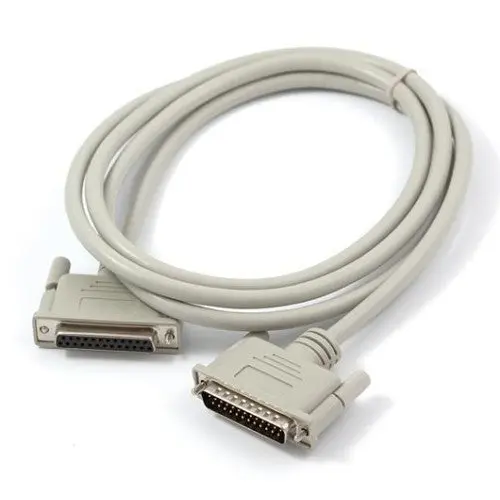 Cx25B25E — Straight Db25 Male-To-Female Serial Cable, 25 Ft, Beige Jacket 1