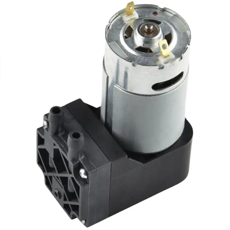 D2028B – 12Vdc Vacuum Pump: 1A, 0–16Inhg / 0–32Psi, Dual 1/4″ Barbed Ports 1