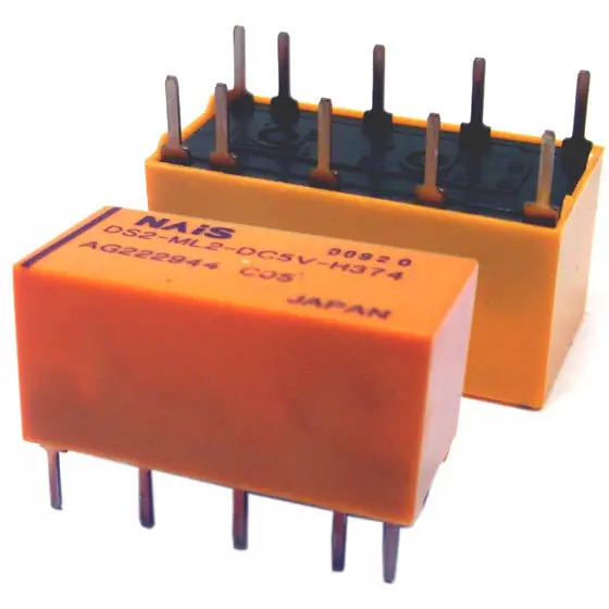 Dc Latching Relay – 5V Coil, 2-Pole 2-Throw, 0.5A Contact Rating, Pcb Mount 1