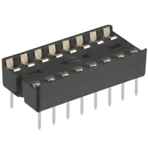 Dga-1501B-3: Dual-Row 16-Pin Ic Socket – Tin-Plated, 7.62Mm Pitch (3-Pack) 1