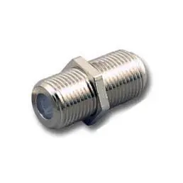 Dga-6042: F-Type Female-To-Female Chassis-Mount Coaxial Adapter, 3/8-32 Nut, Pack Of 2 1