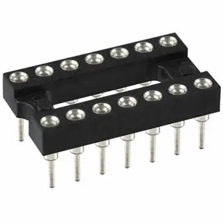 Dgb-1411A-1 14-Pin Dip Ic Socket – Machined Contacts, 7.62 Mm Pitch 1