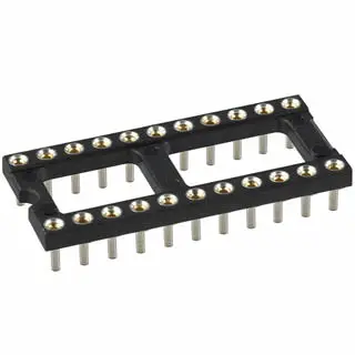 Dgb-1811-1 22-Pin Dip Ic Socket – Machined Contacts, 7.62 Mm Pitch 1