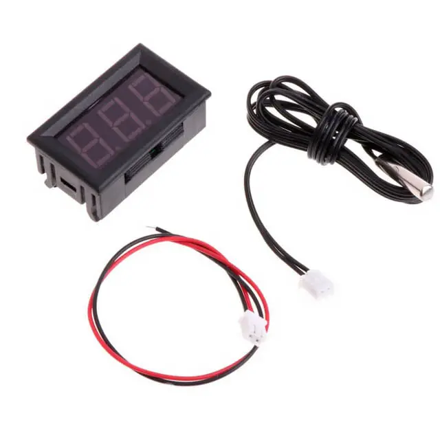 Digital Thermometer: -50°C To +110°C Range, 5–12 Vdc Powered, Compact 48×29×23 Mm Housing 1