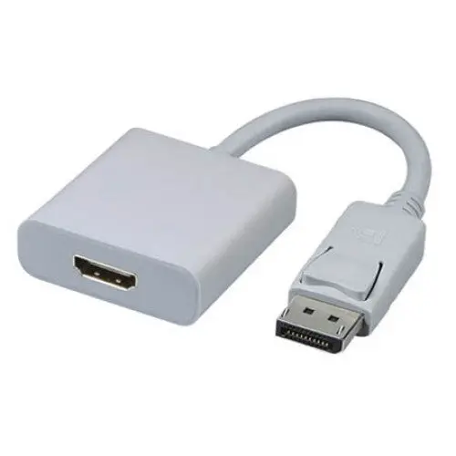 Displayport Male To Hdmi Female Adapter – 6-Inch, White, Passive 1