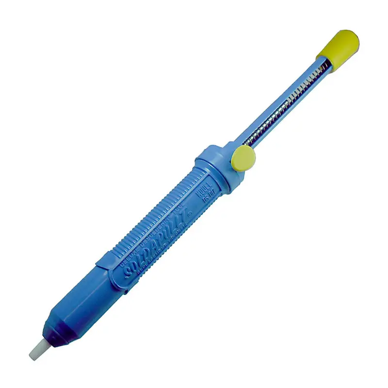 Ds017-P Manual Desoldering Pump (13-Inch) – Blue, Compatible With Qgf-117 Tips 1