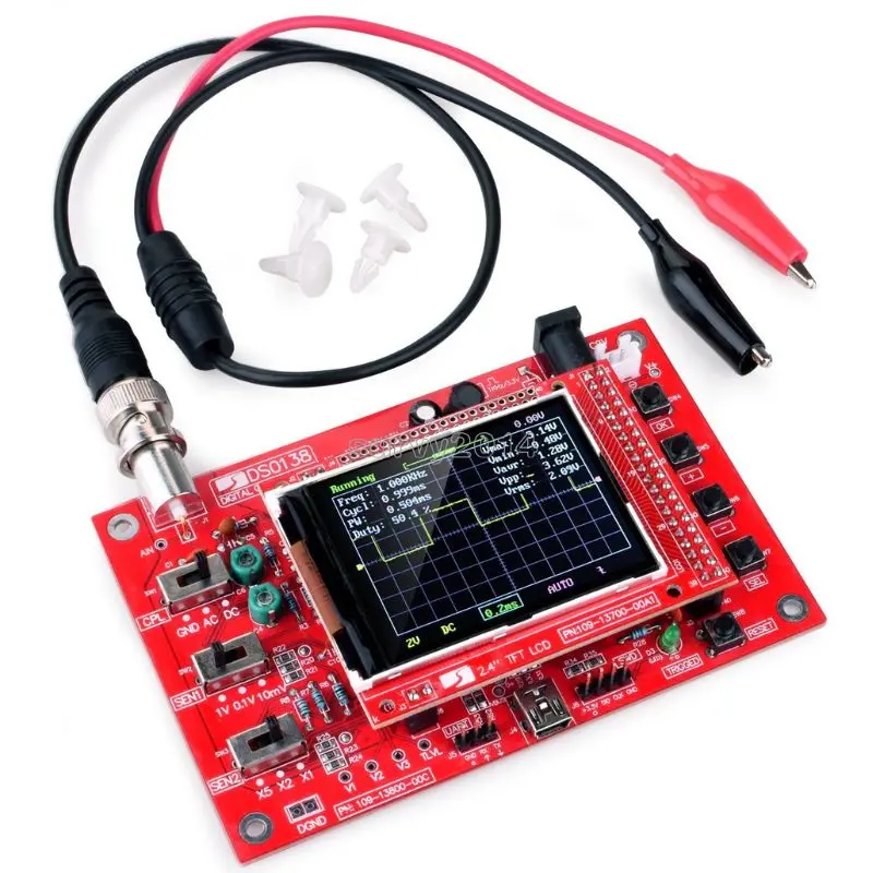 Dso138 Portable Oscilloscope Kit – 200 Khz Bandwidth, Single-Channel, Pre-Assembled Pcb 1