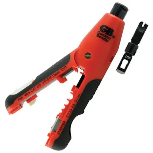 Dual-Function Punchdown Tool – Supports 110 Blocks, Wire Stripping For Rg59/6/60, Rj-11/45, And Cat3/Cat5E Cabling 1