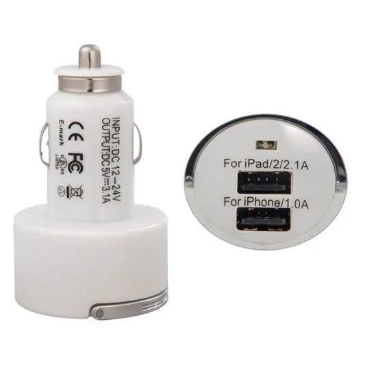 Dual-Port Usb Car Charger – 5V/2.1A + 5V/1A Output 1