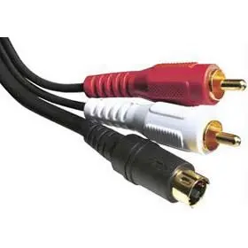 Dv12Sa - 12Ft S-Video + Dual Rca Audio Cable With Gold-Plated Connectors 1