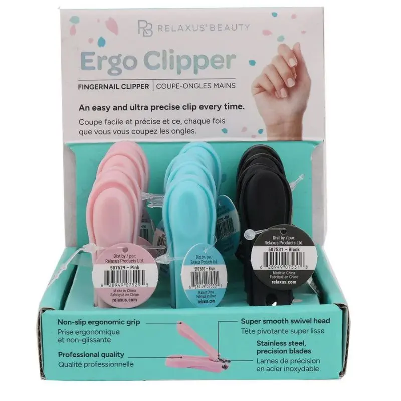 Ergonomic Nail Clipper Set – Color-Assorted, Precision Stainless Steel Blades 1