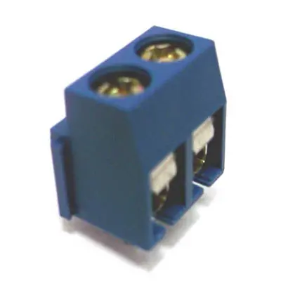 Etb-1102: 2-Position Blue Terminal Block, 5Mm Pitch, 8.1Mm Width, Pcb Mount (3-Pack) 1