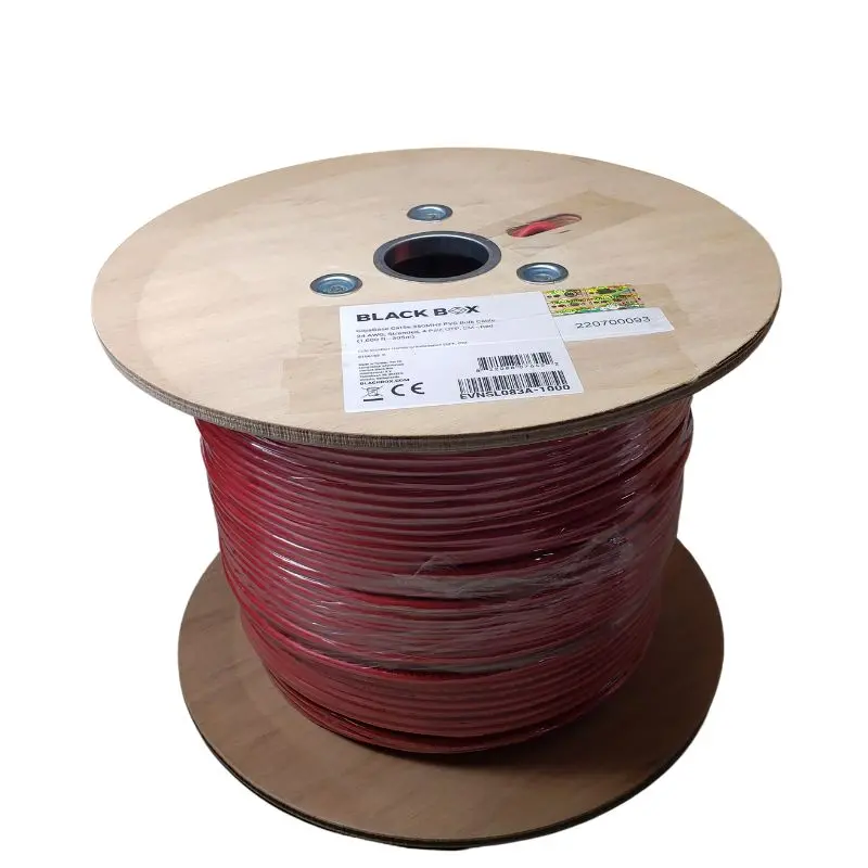 Evnsl083A-1000 Stranded Cat5E Red Bulk Cable – 1000Ft Cmr Rated, 350Mhz Spool 1