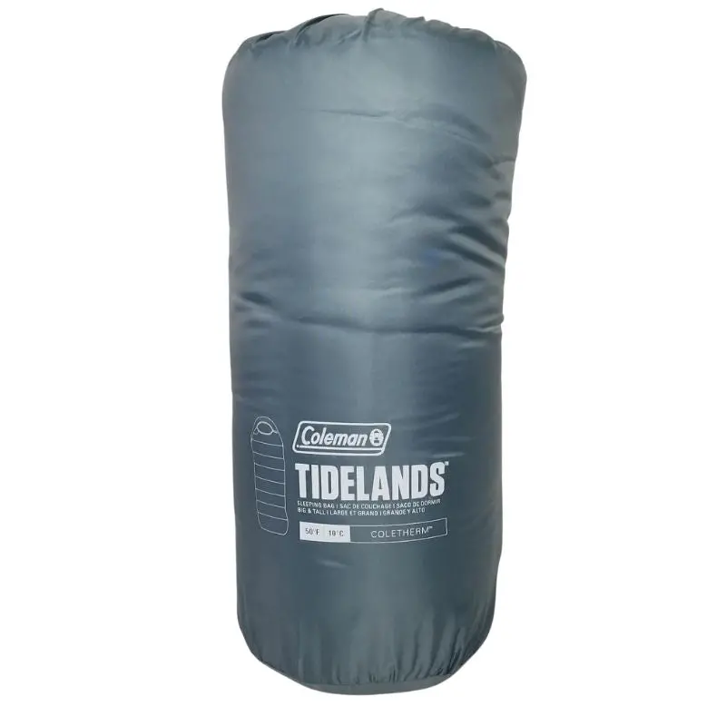 Extra-Long Sleeping Bag – 38″ × 85″, Fits Up To 6′5″, 10°C Rated, Gray Thermal Lining 1