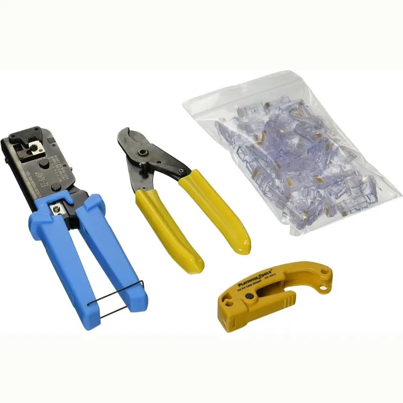 Ez-Rj45 Cat5E Crimping & Termination Kit – Includes 50 Connectors (100012) 1