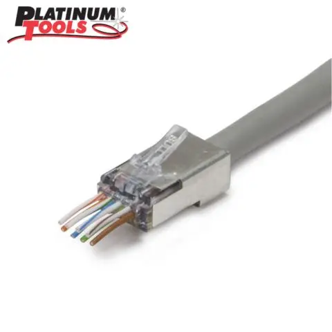 Ez-Rj45 Shielded Cat6 Modular Plug – Internal Ground, Rj45, Bulk Pack 1