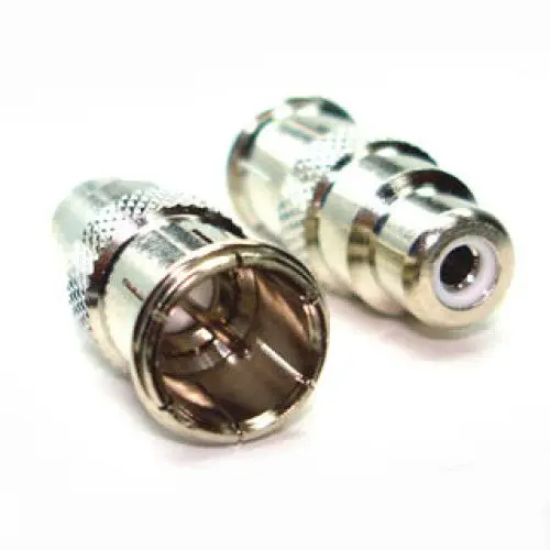 F-Type Push-Style Rca Adapter Plug 1