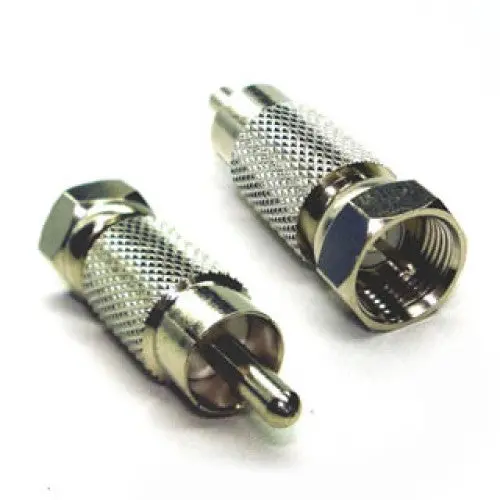 F-Type Rca Male-To-Male Adapter Plug 1