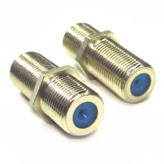 F81-2 - Chassis-Mount F-Female Adapter (3/8-32", Pack Of 2) 1