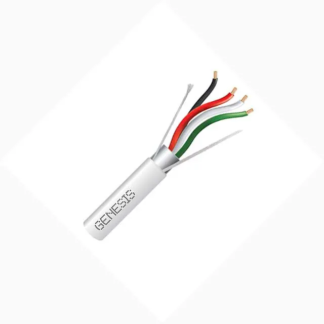 Four-Conductor Fire Alarm Cable – 18 Awg Stranded, Shielded, Cmp Plenum-Rated, White, 500 Feet (Model 80309) 1