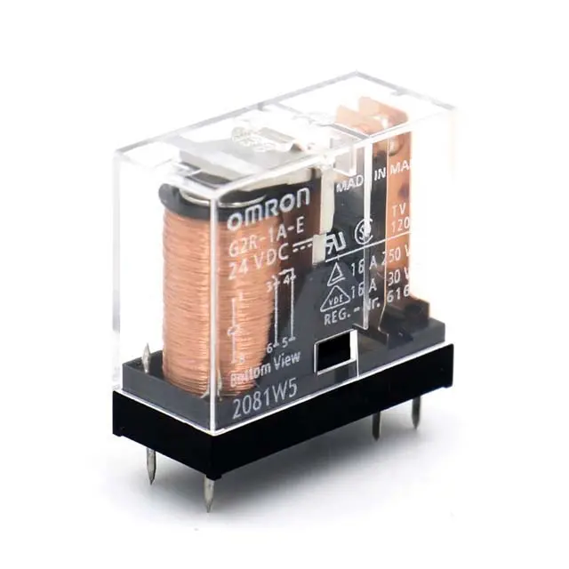 G2R-1A-E-Dc24 Electromechanical Relay – 24V Dc Coil, Spst-No, 16A @ 250V Ac / 30V Dc, Pcb Mount 1