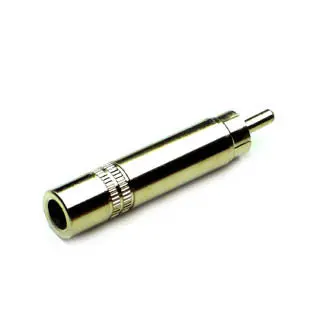 Gaw-3325B-1 — 6.3Mm Mono Jack To Rca Plug Audio Adapter, Metal Housing 1