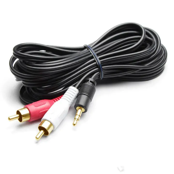 Gay-3904B — 6-Foot Premium Gold-Plated 3.5Mm-To-Dual-Rca Cable 1