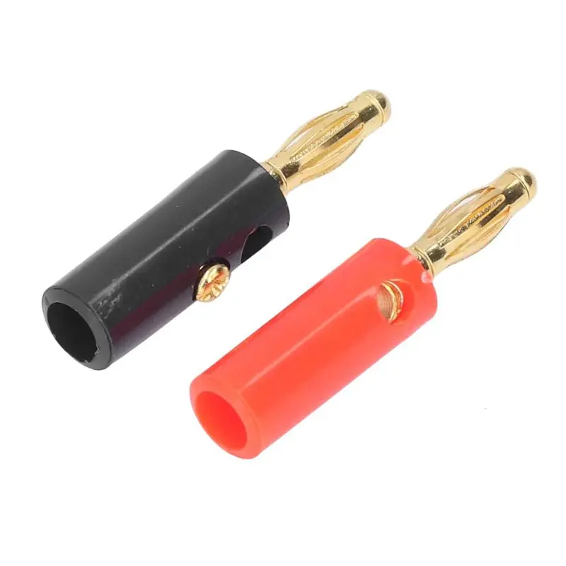 Gba-1326Ad-2 Dual Banana Plug Kit – Red & Black Standard Safety-Clamp Style (2-Pack) 1