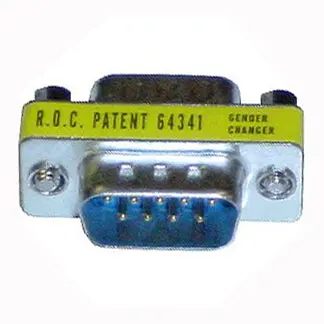 Gc9Sm Tin-Plated Db9 Male-To-Male Gender Changer – Durable Slim Serial Adapter 1