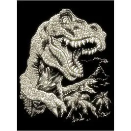 Glow-In-The-Dark Engraved Tyrannosaurus Rex Figure 1