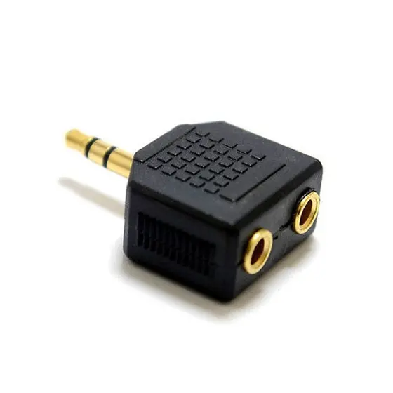 Gold-Plated 3.5Mm Stereo Plug To 3.5Mm Stereo Jack Adapter 1