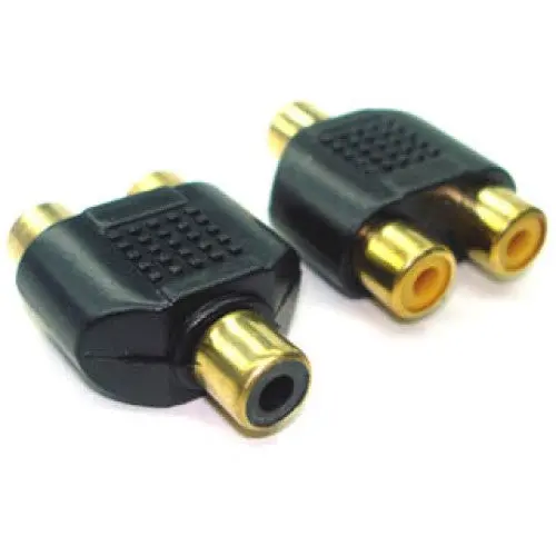 Gold-Plated Rca Daisy-Chain Adapter – Jack To Dual Jacks 1