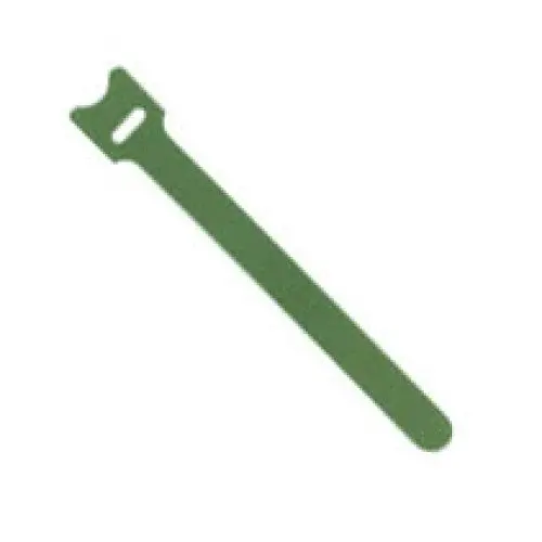 Green 8-Inch Hook-And-Loop Cable Ties (25 Pcs) 1